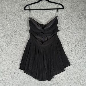Retrofete Contance Cut‎ Out Romper Womens Small Black Party Cocktail